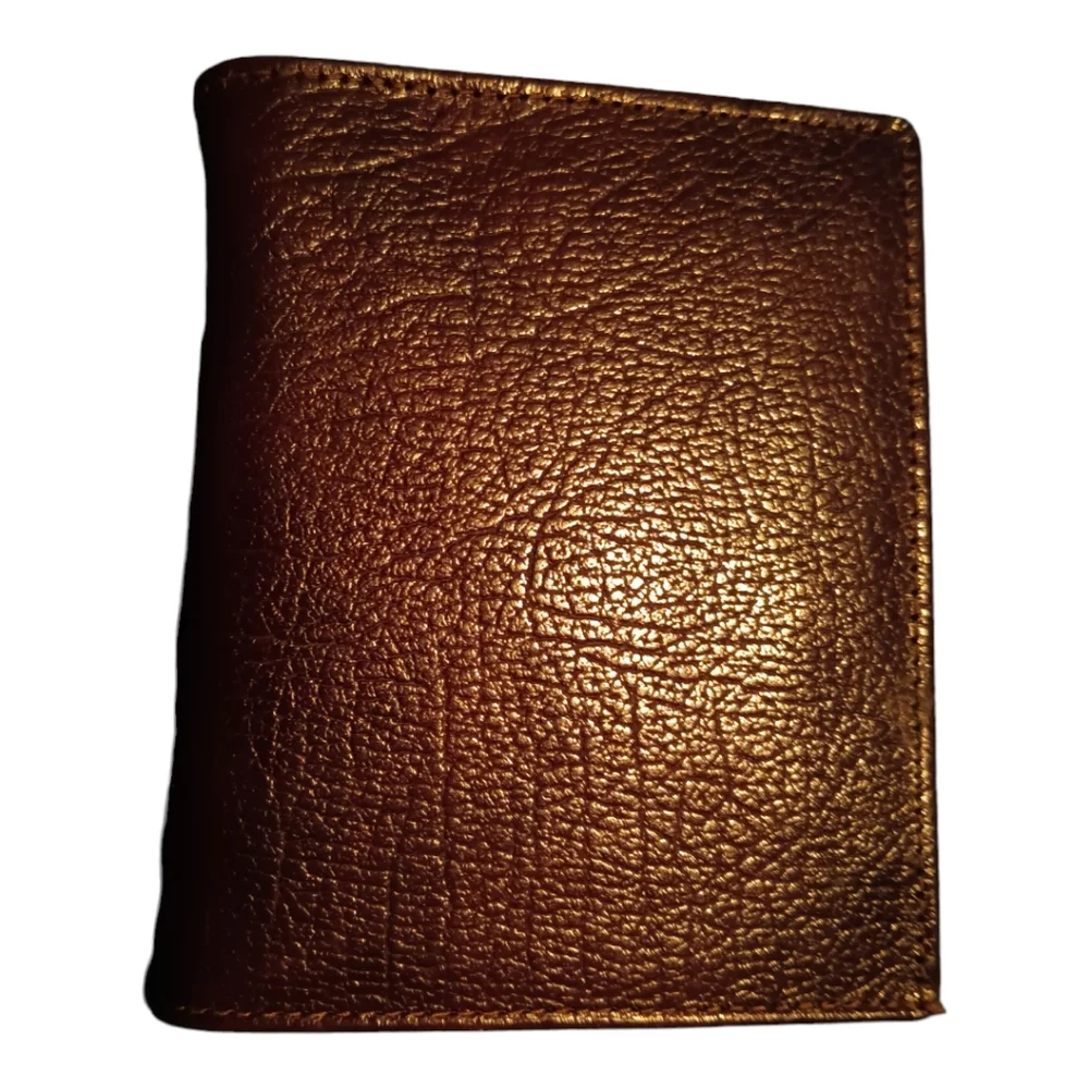 Vintage Mens leather wallet brown Tex tan euc